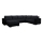 Sofá-cama universal estofado em U YORK preto/antracite