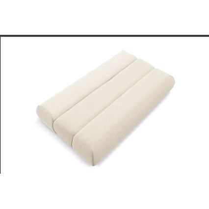 Sofá de três lugares dobrável FANO creme