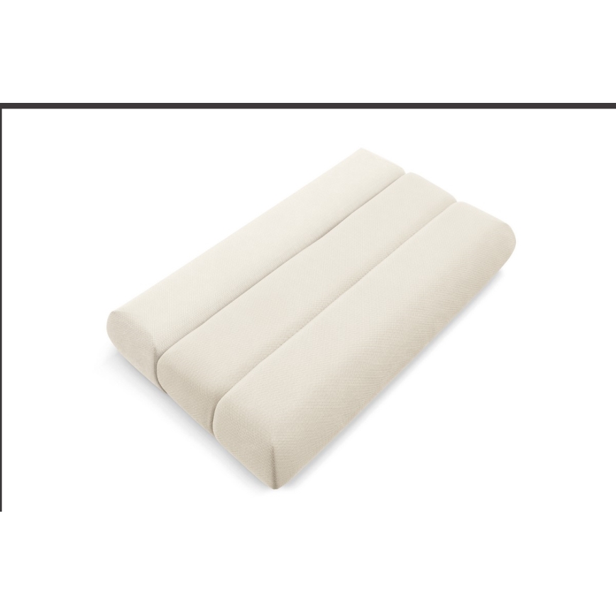 Sofá de três lugares dobrável FANO creme