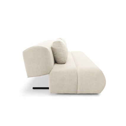 Sofá de três lugares dobrável FANO creme