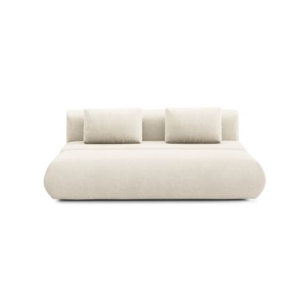 Sofá de três lugares dobrável FANO creme