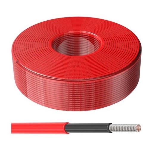 Solar cabo 4mm² 1500V 100m IP65 vermelho