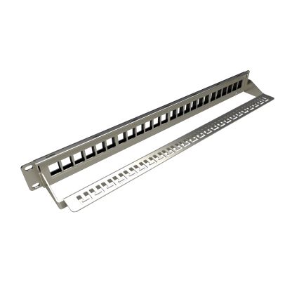 Solarix - 19" painel de ligação modular em branco 24 portas 1U