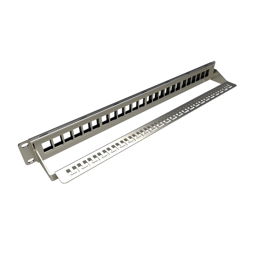Solarix - 19" painel de ligação modular em branco 24 portas 1U