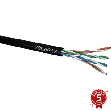 Solarix - Exterior installation cabo CAT5E UTP PE Fca 100m IP67