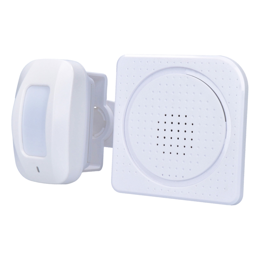 Alarme 3xAA com sensor de movimento sem fios 3xAAA/5V branco
