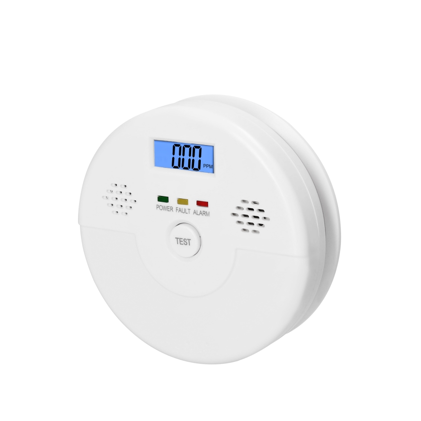 Detetor de monóxido de carbono (CO) com alarme 9V