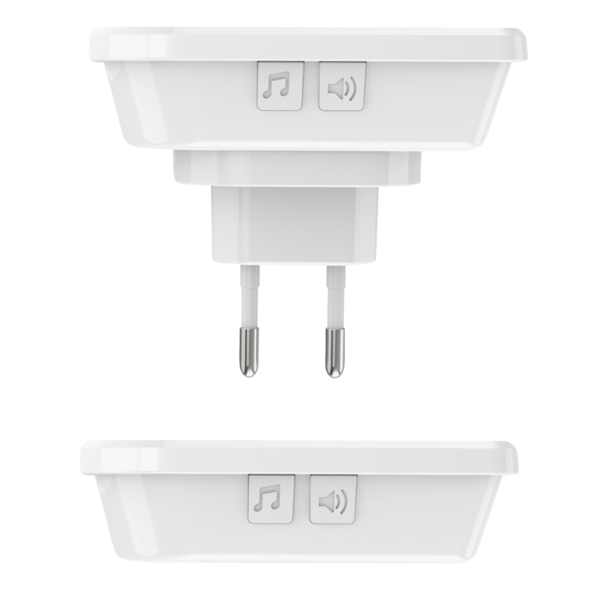 CONJUNTO 2x Campainha sem fios 230V/3xAAA IP56 branco
