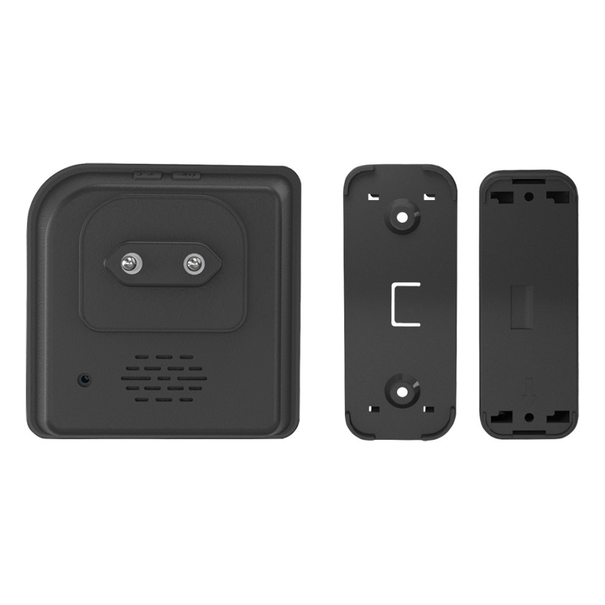Campainha de tomada sem fios 230V IP56 preto