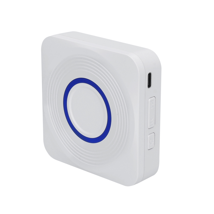 Campainha sem fios alimentada a pilhas 3xAAA IP56 branco