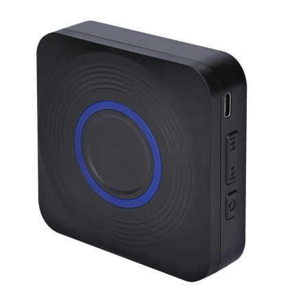 Campainha sem fios alimentada a pilhas 3xAAA IP56 preto