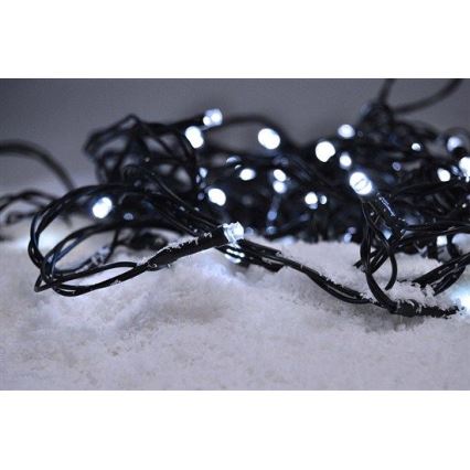 Corrente exterior de Natal LED 200xLED/8 funções 15m IP44 branco frio