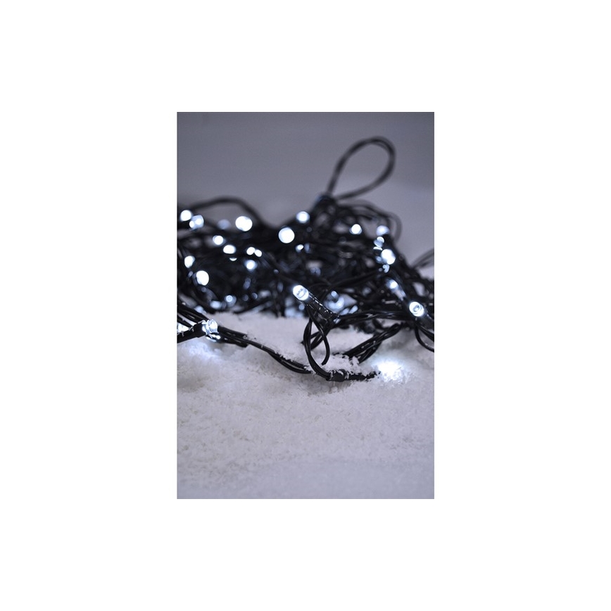 Corrente de Natal LED 400xLED/8 funções 25 m IP44 branco frio