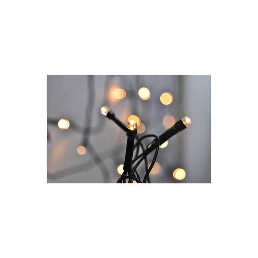 Corrente exterior de Natal LED 400xLED/8 funções 25 m IP44 branco quente