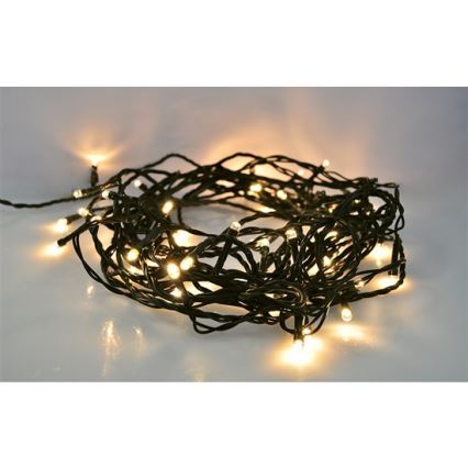 Corrente exterior de Natal LED 400xLED/8 funções 25 m IP44 branco quente