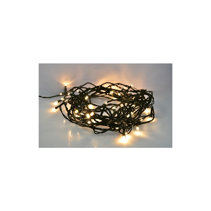 Corrente exterior de Natal LED 400xLED/8 funções 25 m IP44 branco quente