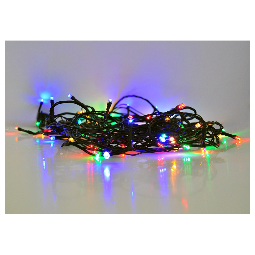 Corrente exterior de Natal LED 200xLED/8 funções IP44 25m multicolor