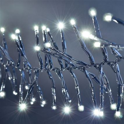 Corrente de Natal LED 576xLED/8 funções 8m IP44 branco frio + CR