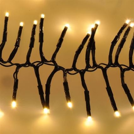 Corrente de Natal LED 576xLED/8 funções 8m IP44 branco quente + controlo remoto