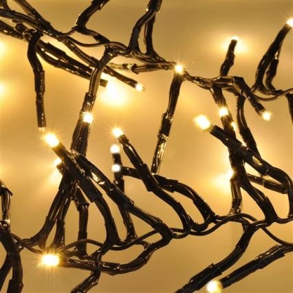 Corrente de Natal LED 576xLED/8 funções 8m IP44 branco quente + controlo remoto