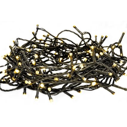 Corrente exterior de Natal LED 50xLED/8 funções 8m IP44 branco quente