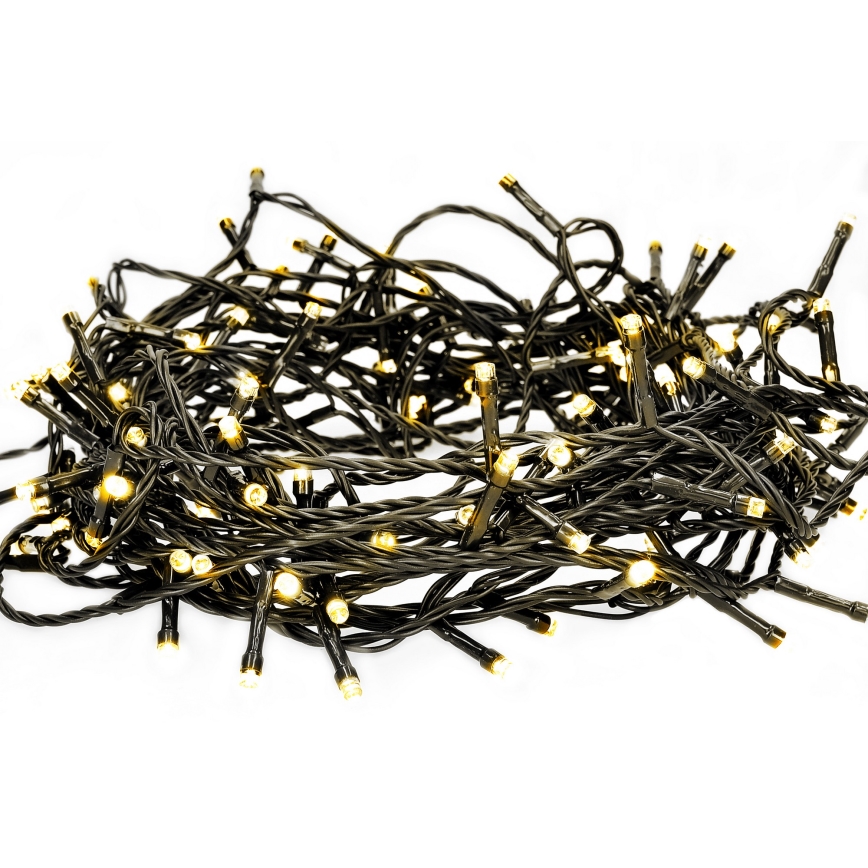 Corrente exterior de Natal LED 50xLED/8 funções 8m IP44 branco quente