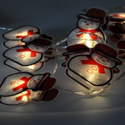 Corrente de Natal LED 10xLED 1,5m branco quente