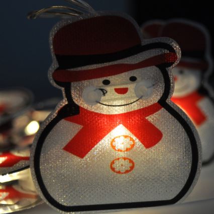 Corrente de Natal LED 10xLED 1,5m branco quente