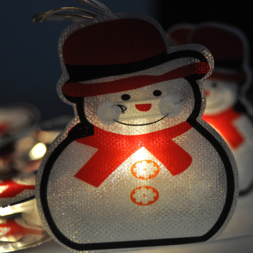 Corrente de Natal LED 10xLED 1,5m branco quente