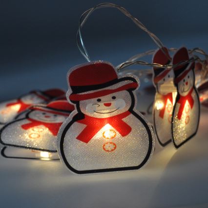 Corrente de Natal LED 10xLED 1,5m branco quente