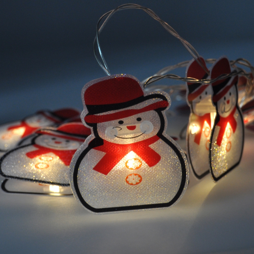 Corrente de Natal LED 10xLED 1,5m branco quente