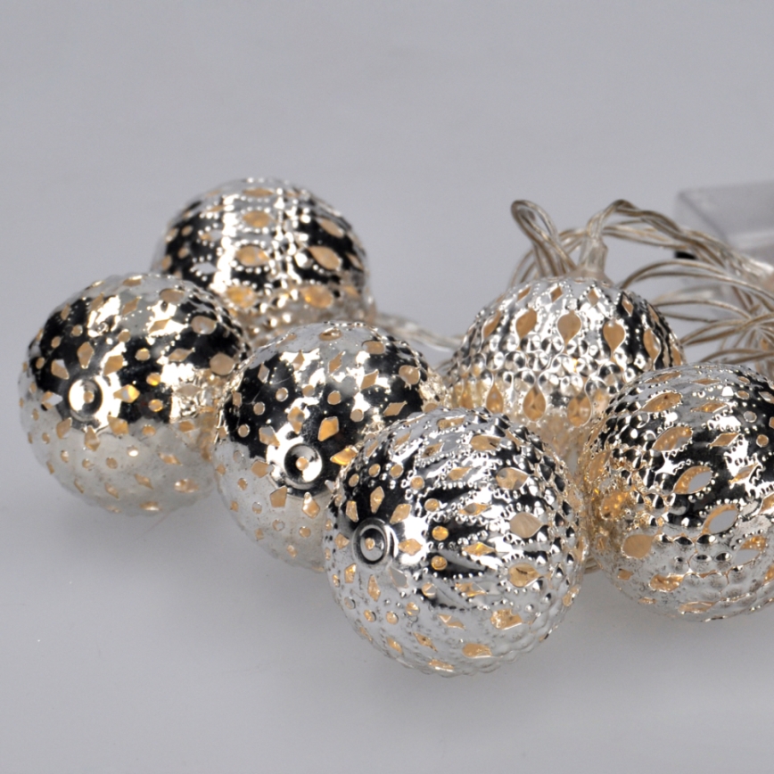 Corrente de Natal LED 10xLED 1m branco frio