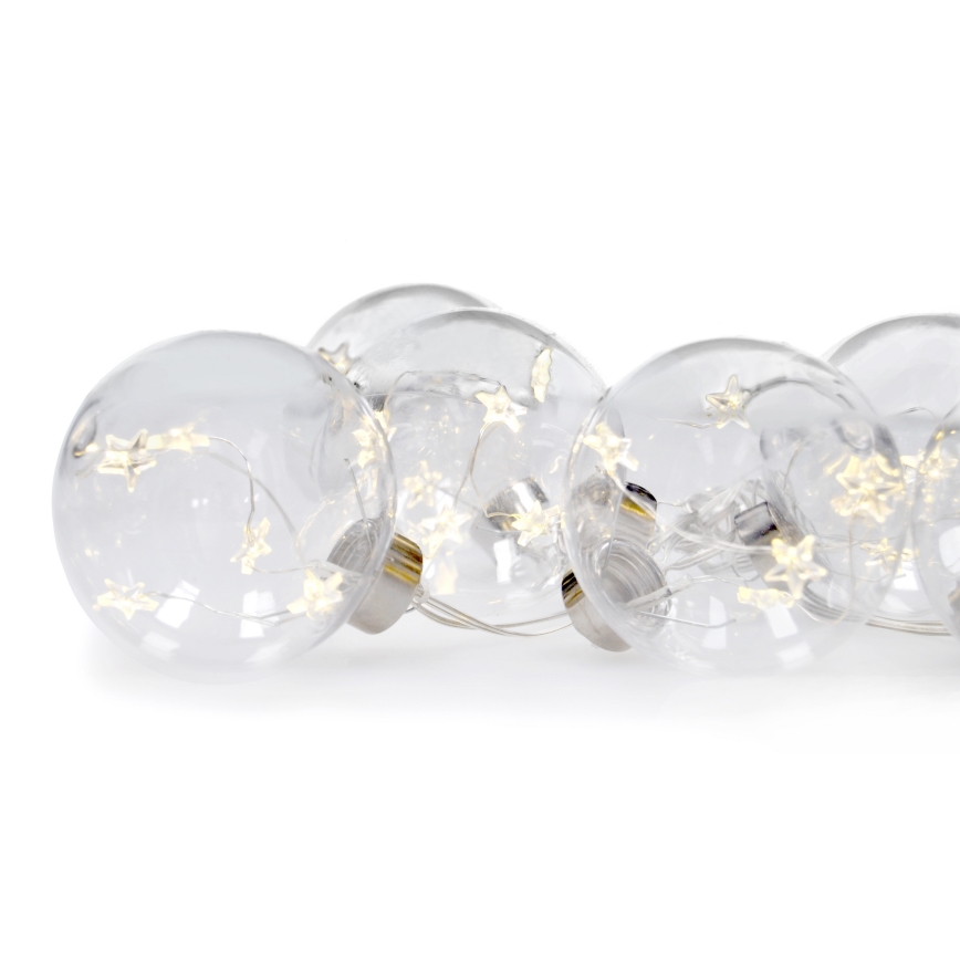 Corrente de Natal LED 30xLED 2,5m branco quente