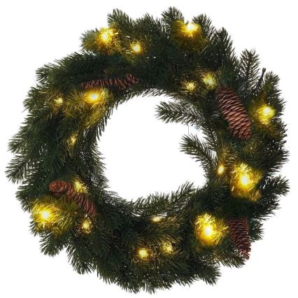 Grinalda exterior de Natal LED 15xLED/3xAA IP44