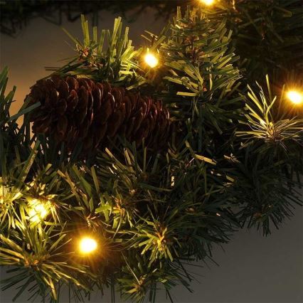 Grinalda exterior de Natal LED 15xLED/3xAA IP44