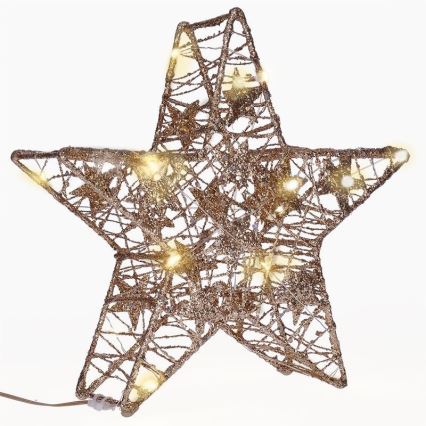 Decoração de Natal LED 14xLED/2xAA estrela