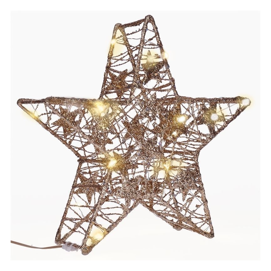 Decoração de Natal LED 14xLED/2xAA estrela