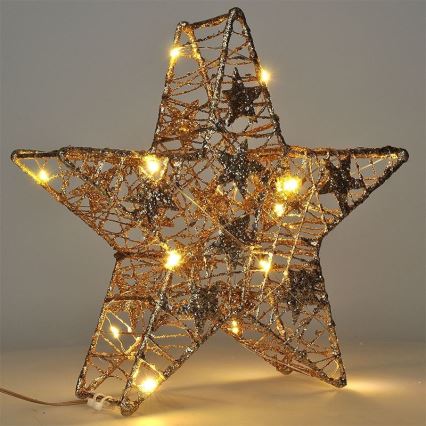 Decoração de Natal LED 14xLED/2xAA estrela
