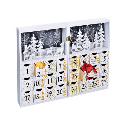 Calendário de Advento LED LED/2xAAA