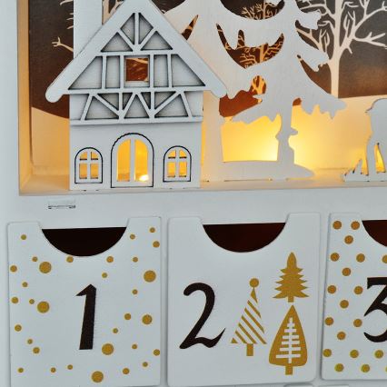 Calendário de Advento LED LED/2xAAA