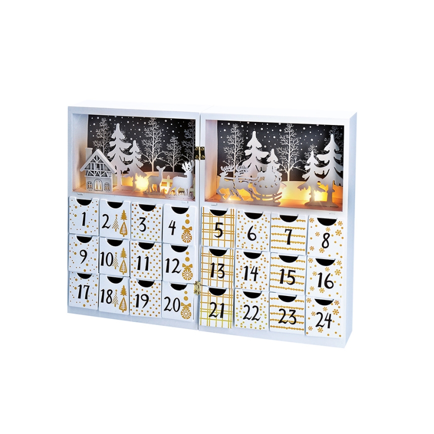 Calendário de Advento LED LED/2xAAA