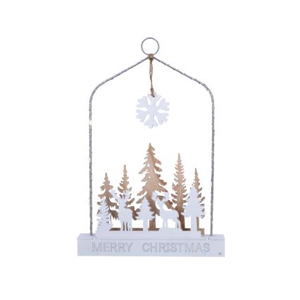 Decoração de Natal LED LED/2xAA floresta com veados