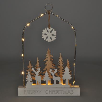 Decoração de Natal LED LED/2xAA floresta com veados