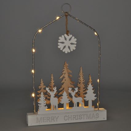 Decoração de Natal LED LED/2xAA floresta com veados