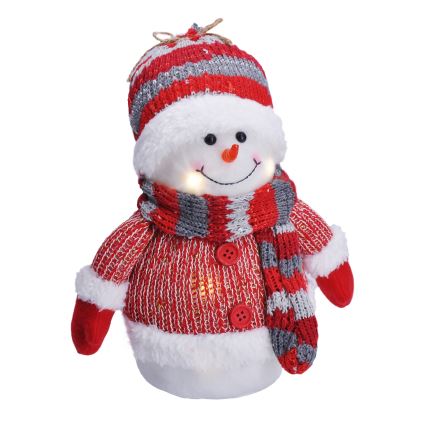 Decoração de Natal LED LED/3xAA boneco de neve