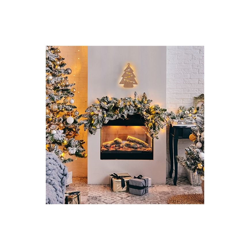Decoração de Natal LED LED/2xAA árvore