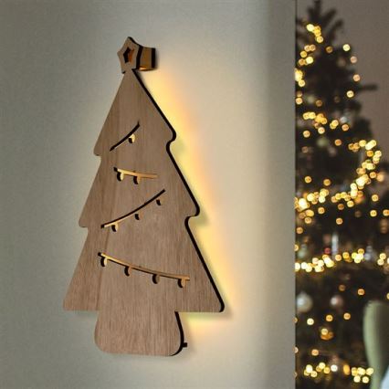 Decoração de Natal LED LED/2xAA árvore