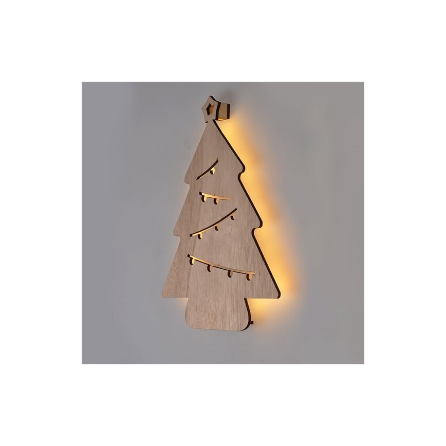 Decoração de Natal LED LED/2xAA árvore