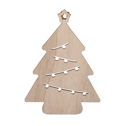 Decoração de Natal LED LED/2xAA árvore