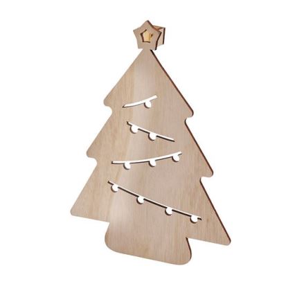 Decoração de Natal LED LED/2xAA árvore